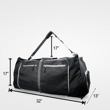 Load image into Gallery viewer, Personalized Big Training Bag for Women &amp; Men, NAME and LOGO Black
