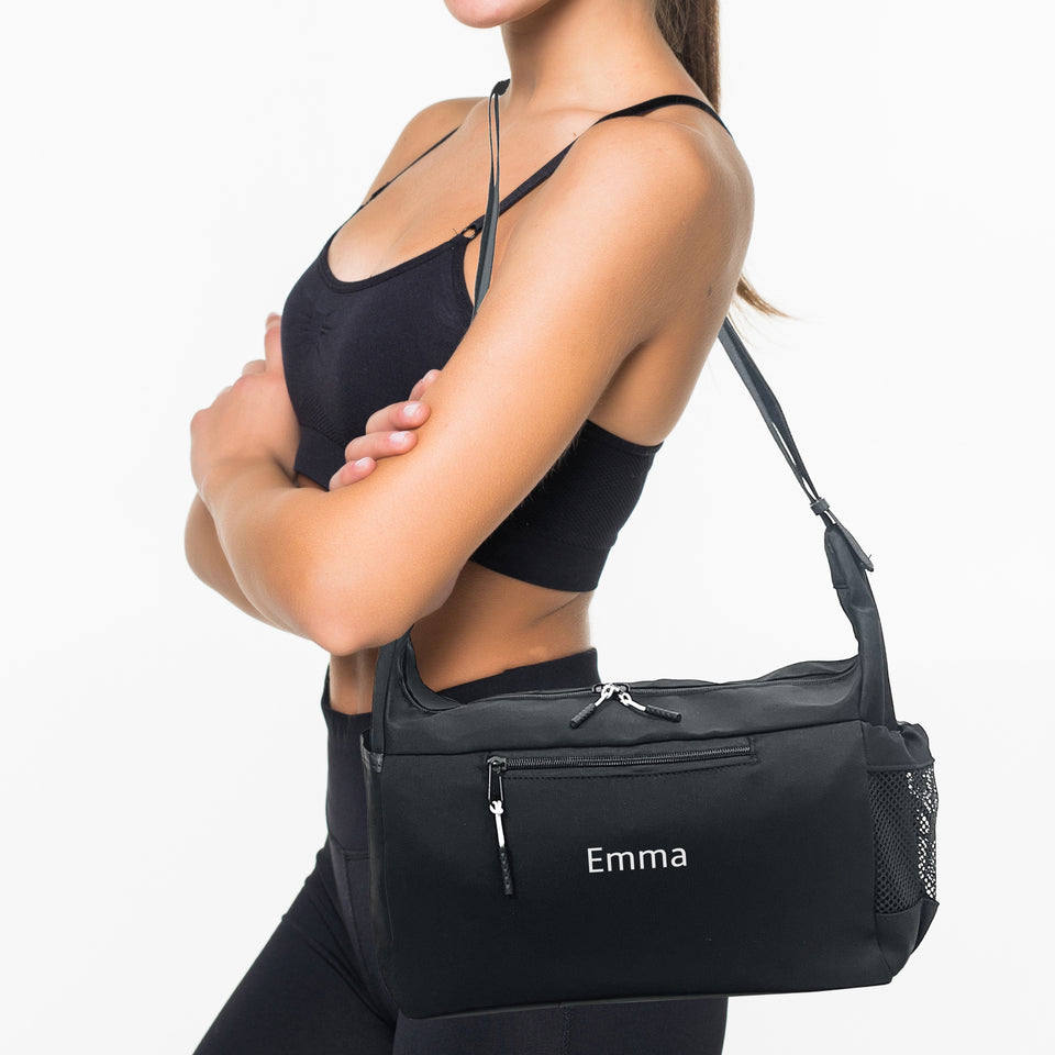 Personalized Gym Bag for Women Black