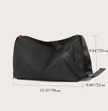 Load image into Gallery viewer, Personalized Waterproof Training Bag for Women, Small Fitness Workout Sports Duffle Bag Black
