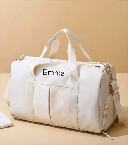 Personalized Travel Bag for Women, Small Fitness Workout Sports Duffle Bag with Multi Pocket