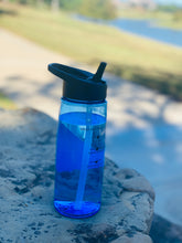 Load image into Gallery viewer, 26 Oz Inspirational Time Water Bottle with Hydrating Reminder Tracker. Motivational Tritan Flair Sport Water Bottle with Flip Straw Lid. BPA Free, Dishwasher Safe 
