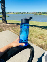 Load image into Gallery viewer, 26 Oz Inspirational Time Water Bottle with Hydrating Reminder Tracker. Motivational Tritan Flair Sport Water Bottle with Flip Straw Lid. BPA Free, Dishwasher Safe 
