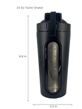 Load image into Gallery viewer, 24 Oz Sport Shaker Bottle Stainless Steel with Transparent Window
