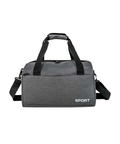 Gym Bag for Men and Women, Small Fitness Workout Sports Duffle Bag with Multi Pocket & Shoes Compartment Gray