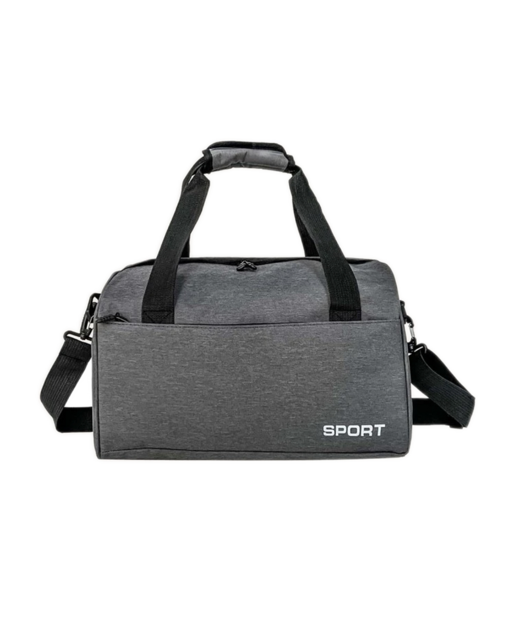 Gym Bag for Men and Women, Small Fitness Workout Sports Duffle Bag with Multi Pocket & Shoes Compartment Gray