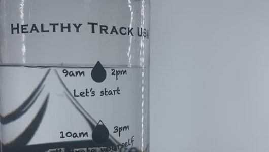 24 Oz Inspirational Time Water Bottle with Hydrating Reminder Tracker. Motivational Outdoor EZ Grip Handle Lid Water Bottle. BPA Free, Dishwasher Safe