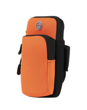 Load image into Gallery viewer, Phone Holder for Running Armband Pouch Key Pocket Bag Phone Arm Band Sleeve  Orange 
