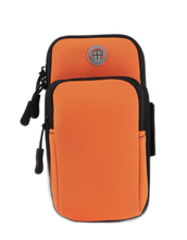 Load image into Gallery viewer, Phone Holder for Running Armband Pouch Key Pocket Bag Phone Arm Band Sleeve  Orange 
